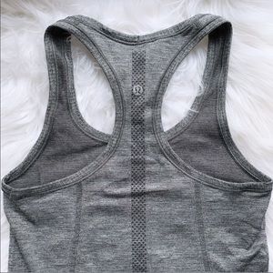 lululemon athletica Grey Racerback Tank Top